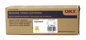 Original Okidata 43865765 Oki Yellow Toner Cartridge (6000 Yield) (typ