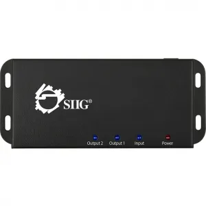 Siig CE-H22B12-S1 Accessory Ce-h22b12-s1 4kx2k Hdmi 2port Splitter Wit