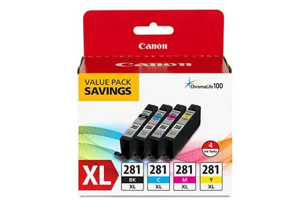 Original Canon 2037C005 Cli 281xl Bk Cmy 4 Pack