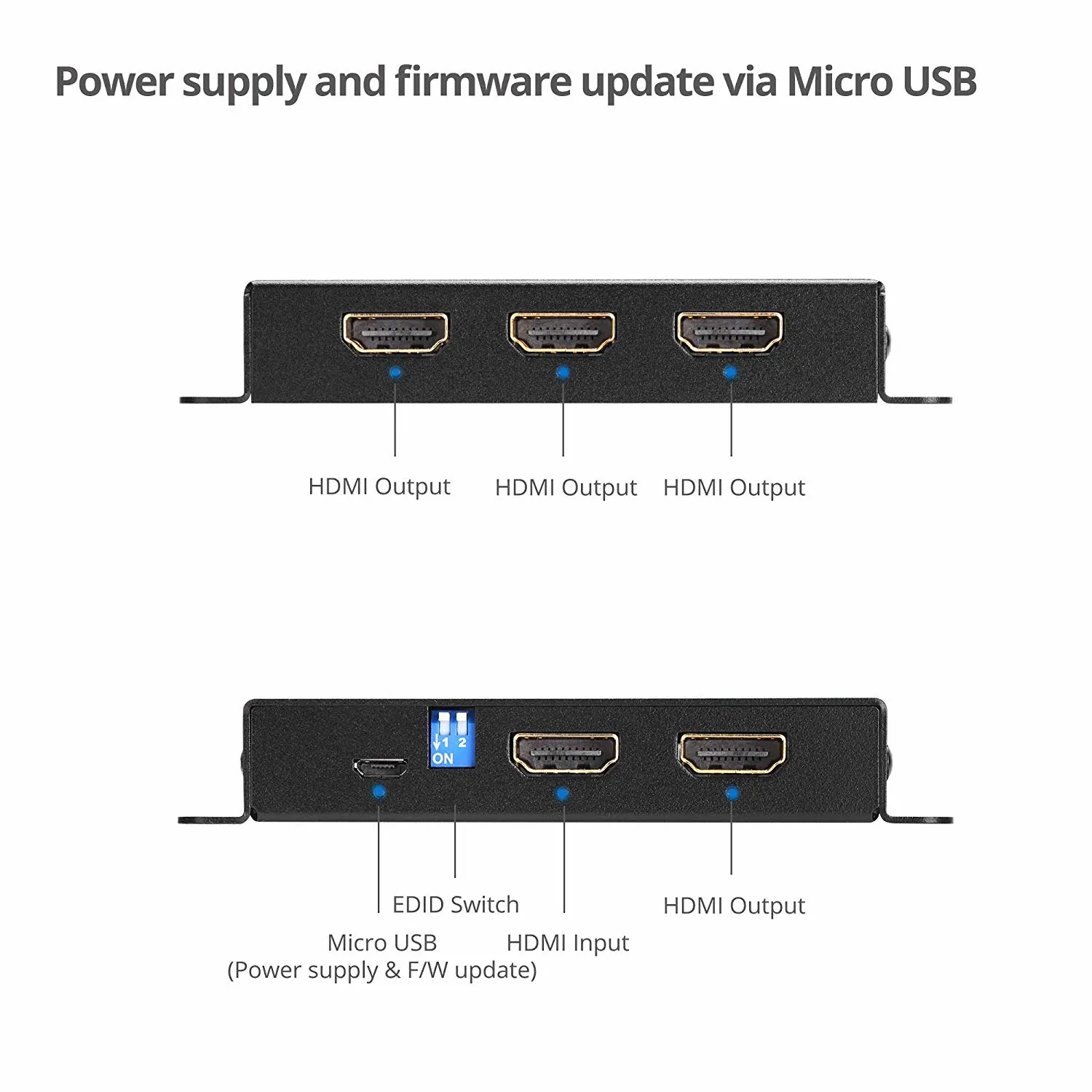 Siig CE-H23L11-S1 Accessory Ce-h23l11-s1 4-port Hdmi2.0 Hdr Mini Split