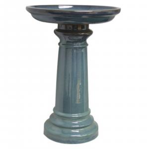 Gardman GP0112ES Sp Ceramic Bird Bath Lt Green