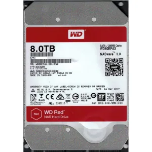 Hgst WD80EFAX Western Digital Hard Disc Drive  3.5 Inch 8tb Red Sata 6