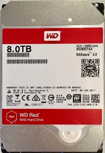 Hgst WD80EFAX Western Digital Hard Disc Drive  3.5 Inch 8tb Red Sata 6