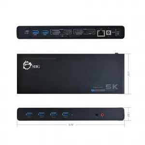 Siig JUDK0411S1 Accessory Ju-dk0411-s1 Video Dock With Usb 3.0 4k Disp