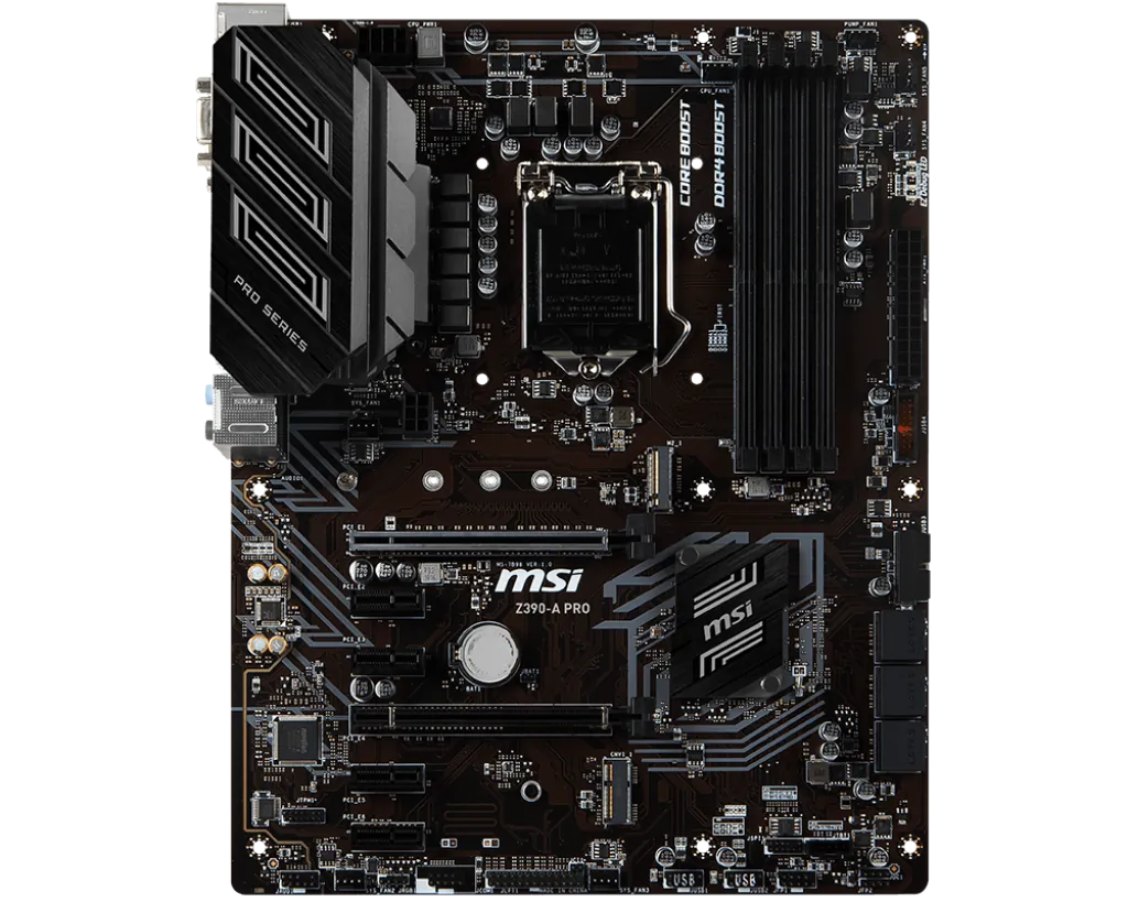 Msi Z390APRO Motherboard  Z390-a Pro Lga1151 Core 9000 64gb Ddr4 D-sub