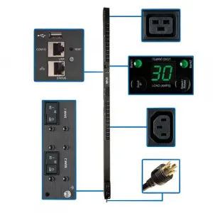 Tripp PDUMNV30HVLX Pdu Monitored 55.8kw 208240v 20 C13 4 C19 Lx Platfo