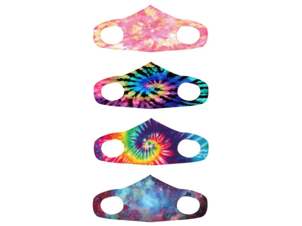 Bulk MO117 Tie Dye Mask 4 Asst