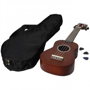 Cascha HH3956GB 4-string Soprano Bundle Ukulele Starter Set With Bag, 