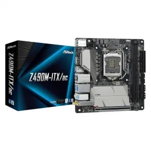 Asrock Z490M-ITX/AC Motherboard Z490m-itxac Lga1200 Z490 Ddr4 Max64gb 