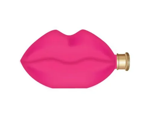 CA526 | Bulk Buys Chic Pink Lip-Shaped Flask for Fun