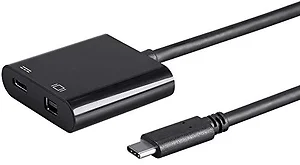 24274 | Monoprice USB-C to Mini DisplayPort & USB-C Adapter