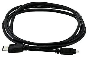 Monoprice 6FT DV Cable 6P-4P M/M - Black, High Quality
