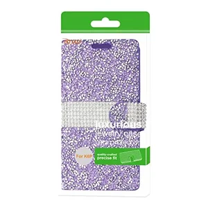 DFC02-LGK6PPP | Lg X Power / K6 Rhinestone Wallet Case