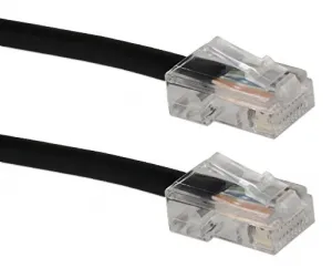 Qvs 2qx957 200ft Cat6 Gigabit Solid Black Patch Cord With Poe Support 