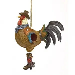 Songbird 10016222 Cowboy Rooster Birdhouse 10037973