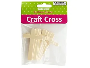 AC005 | Krafters Korner Decorative Wooden Craft Crosses Set