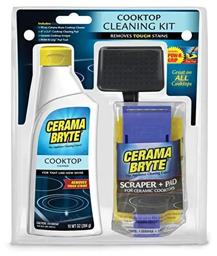Cerama 27068 Cerama Bryte  Cooktop Cleaning Kit - 10oz Cleaner  Pad