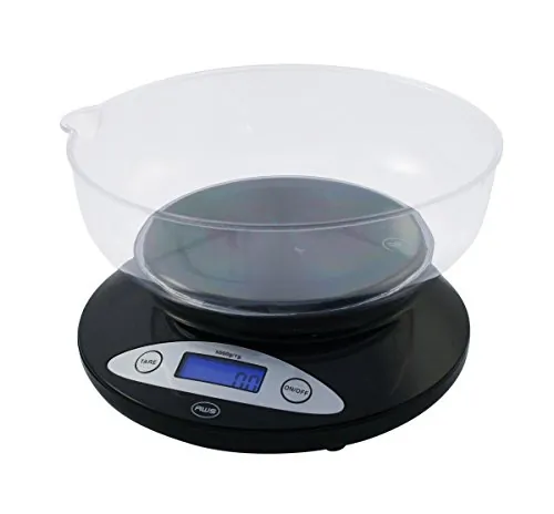 American 5KBOWLBK 5kbowl-bk Digital Kitchen Scale With Removable Bowl 