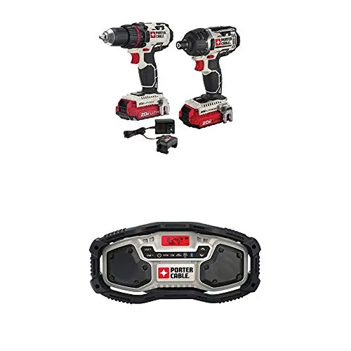 Porter RA48794 Porter-cable 20-volt Max Cordless 2-tool Combo Kit With