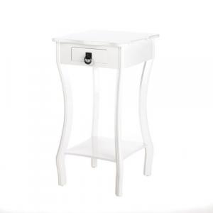 Accent 15215 Curvy White Accent Table 100