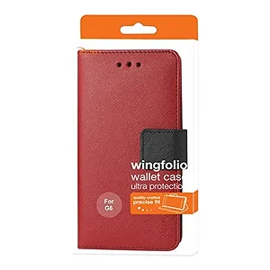 FC22-LGG6RD | Lg REIKO LG G6 3-in-1 Wallet Case - Red