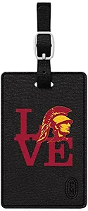 S1-CBT-USC-02A | Centon Black Leather Love V1 Bag Tag
