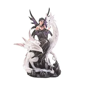Dragon Crest Enchanted Fairy and Dragon Statues Collection