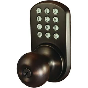Morning Industry Keyless Touchpad Doorknob in Oil Rubbed