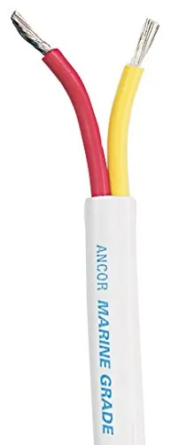 Ancor 124102 102 Awg Safety Duplex Cable - Redyellow - 25 Ft