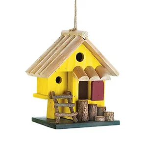 10018416 | Songbird Valley Sunny Yellow Tree Fort Birdhouse
