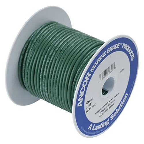 Ancor 106310 Marine Grade Green 12 Awg Wire - 100 Feet