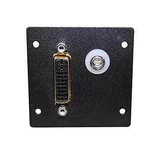 16252 | C2g Wiremold Audio/Video Interface Plate - Black