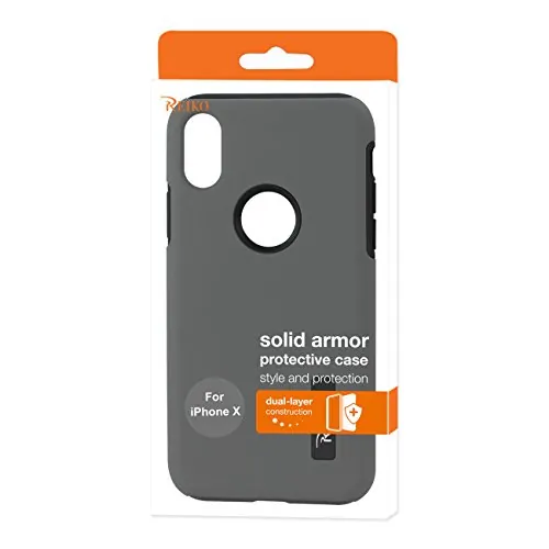 Apple SLCRPC01-IPHONEXGY Reiko Iphone X Solid Armor Dual Layer Protect