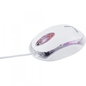 Urban 1Y9754 Krystal Mouse - Optical - Cable - White - Usb 2.0 - 800 D