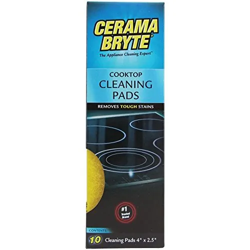 Cerama 29106 Cerama Bryte(r)  Ceramic Cooktop Cleaning Pads, 10 Pk