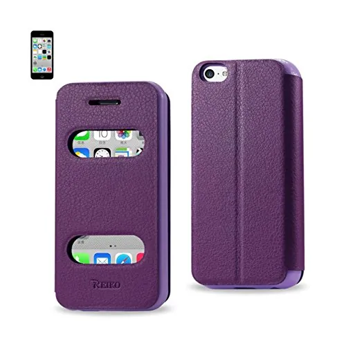 Apple FC211-IPHONE5CPP Reiko Iphone 5c Window Flip Folio Case In Purpl