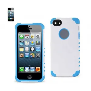 Apple SLCPC20-IPHONE5WHBL Reiko Iphone 55sse Hybrid Heavy Duty Case In