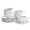EL-CLANCY | Elama Clancy 12-Piece White Porcelain Cup &