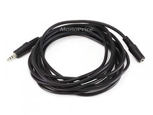 Monoprice 649 Stereo Plugjack Mf 12ft - Black