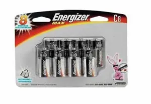 Energizer E93BP-8H Alkaline  C 8 Pack