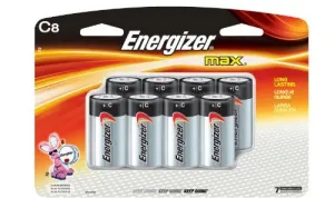 Energizer E93BP-8H Alkaline  C 8 Pack