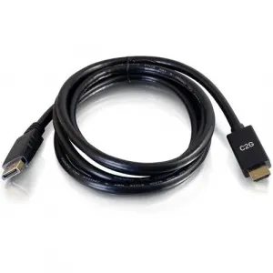 C2g 54433 6ft Dp To Hdmi 4k Passive Black