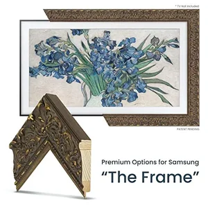 FRM-SF-D5085-49 | Frame My Tv Tuscan Antique Gold Frame for