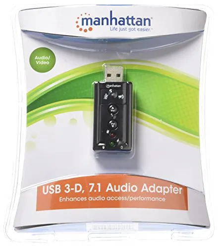 Manhattan 151429 Mh Sound Adapter, Usb2.0 7.1 Channel