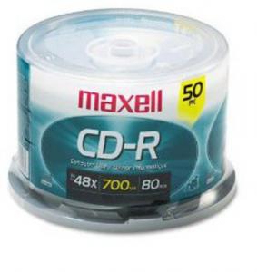 Hitach 648250 Maxell Cd-r, 700mb, 48x, 80 Min, Branded, 50pk Spindle