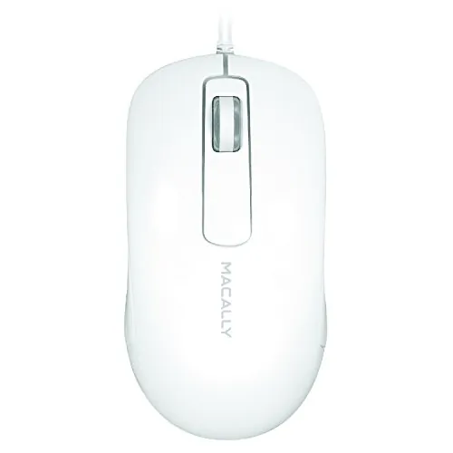 Macally ICEMOUSE3 New  3-button Optical Usb Wired Computer Mouse With 