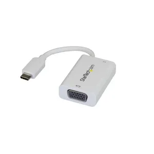 Startech CDP2VGAUCPW Usb C To Vga Adapter With 60w Power Delivery Pass