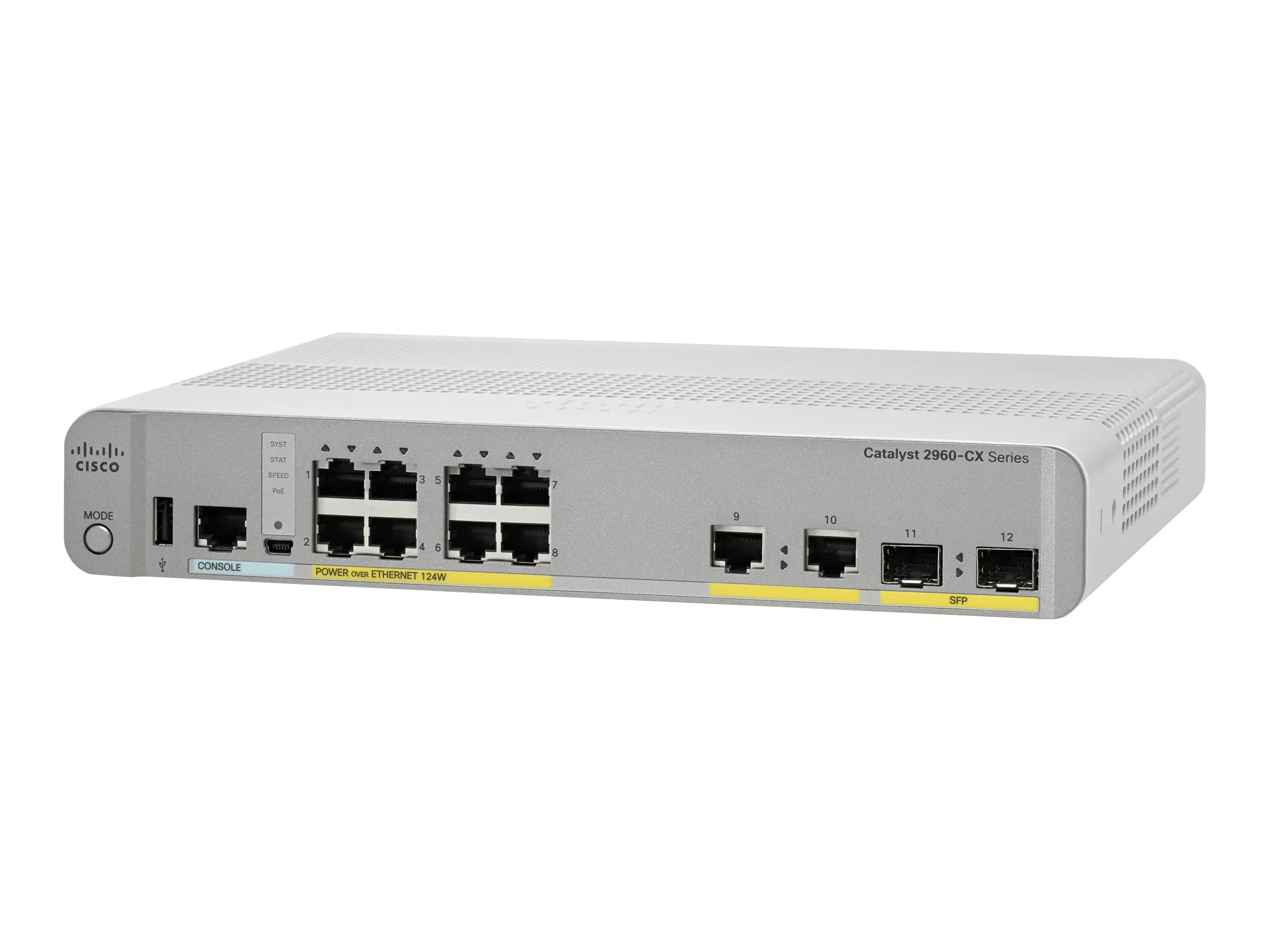 Refurbished Cisco SFPH10GBCU3M Catalyst 2960-cx 8port Poe Lan