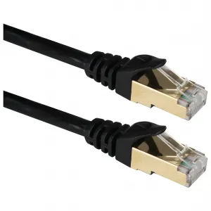 Qvs CC716-100 100ft Cat7 10gbps S-stp Flexible Molded Patch Cord - Cat