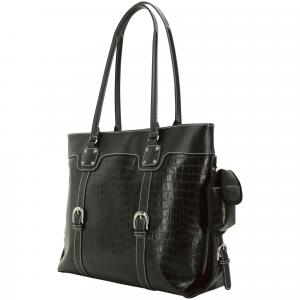 Mobile METSC1 - Signature Tote - 16in - Black,faux-croc